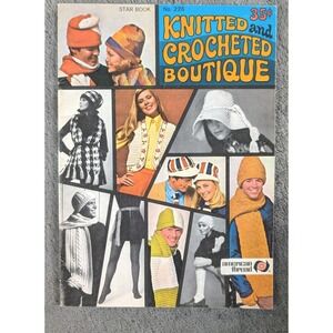 Vintage knitted and crocheted‎ boutique pattern booklet  star book no. 226 EX++